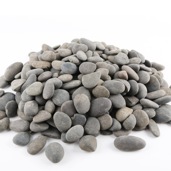 18 LB Mexican Beach Pebbles, 1-2 Inch Decorative River Rocks for Landscaping Garden Paving Plant Rocks Crafting Walkways Backyard, Decorative Stone and Natural Unpolished Bulk Rocks, Grey