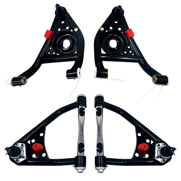 Front Tubular Upper & Lower Control Arms Set for Chevy Camaro Nova Buick Apollo Pontiac Ventura Firebird Olds Omega 1967-1974