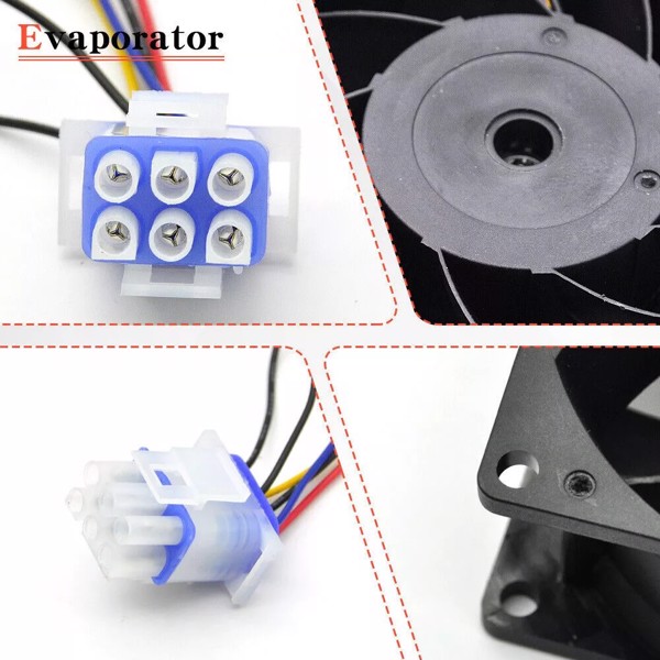 Upgrade For GE Refrigerator Evaporator Fan Motor WR60X26866 WR49X25197 239D1412