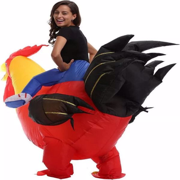 Big Red Rooster Inflatable Halloween Costume for Height 61’’ to 75’’