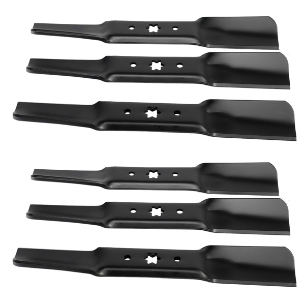 6 Pack Repl Cub Cadet Mower Blades 742-05052 942-05052 For 50" Lawn Tractor and RZT Mowers Cub Cadet 942-05052A 742-05052A RZT L50 S50 XT1 LT50 GT50 50" Deck