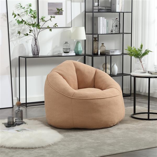 Bedding Bean Bag Sofa Chair High Pressure Foam Bean Bag Chair Adult Material with Padded Foam Padding Compressed Bean Bag With Footrest