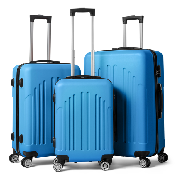 FCH Curved Vertical Stripe 3-in-1 Trolley Case - Royal Blue