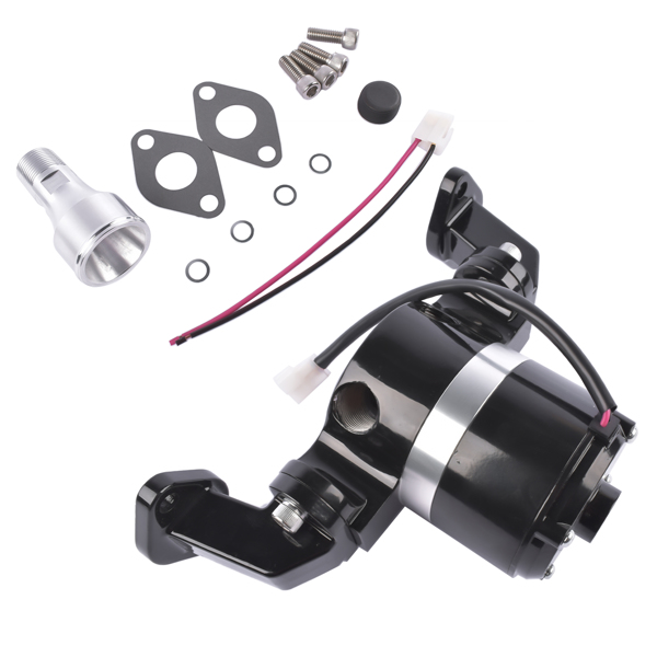 Electric Water Pump 35 GPM High Flow Chrome for BBC Big Block Chevy 396 427 454 V8 Engines Black 8020BK