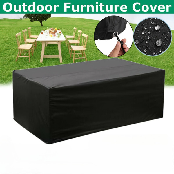 420D Durable Patio Furniture Covers: Tear - Resistant, UV & Snow Protection. Ideal for Rectangular Outdoor Table & Chair Sets, Fits Large Furniture. High - Quality Veranda Furniture Covers 420D Fabric