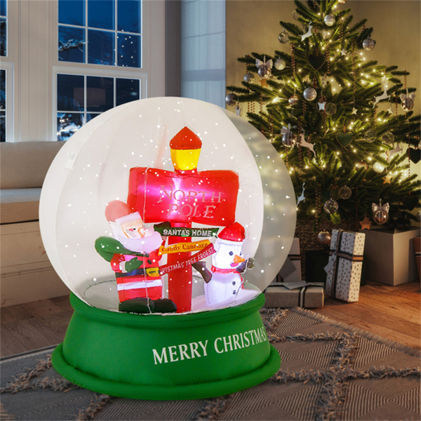 4 Feet Christmas Inflatable Snow Globe Christmas Decoration