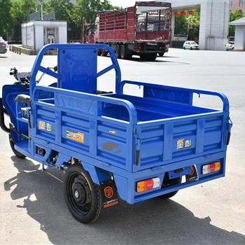 Electric Tricycles for Adult Transportation Pulling Goods, Multifunctional 3 Wheeled Elderly Household Vehicles, Tipping Bucket Electric Tricycle with Loading Car Hopper