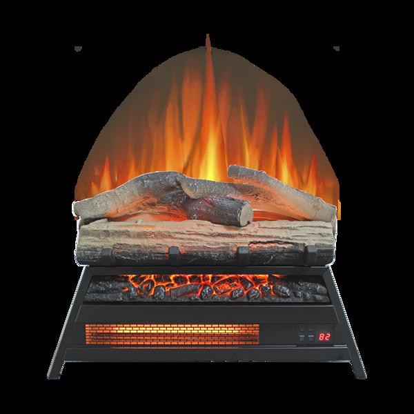 23 inch Electric Fireplace 3D Log set insert, Infrared Fireplace Heater for Indoor 