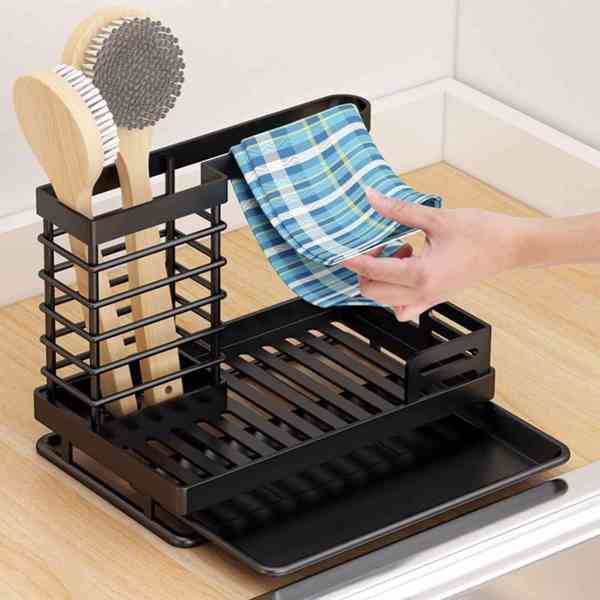 Kitchen Caddy Sink Organizer, Stainless Steel Sink Caddy Sponge Holder for Kitchen Sink