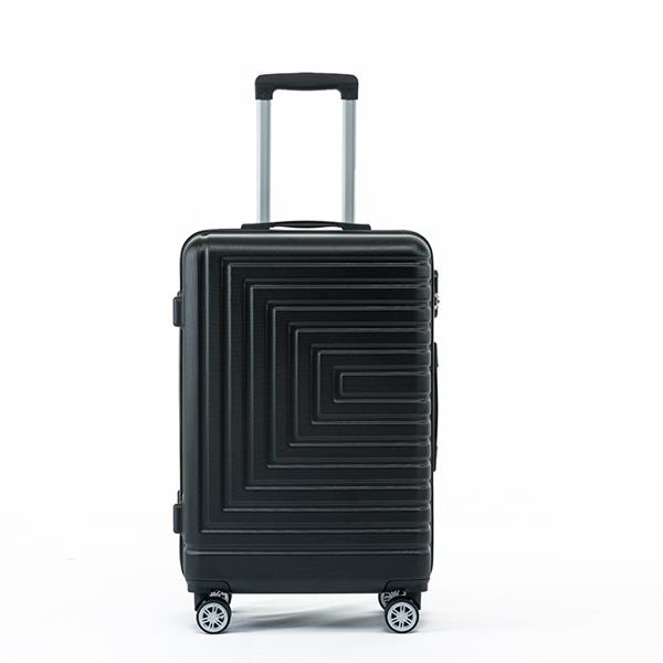 Luggage Set ABS Material Travel Suitcase Set With Spinner Wheels for Men Women, 20''/24''/28''