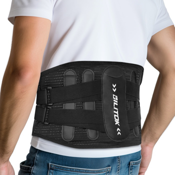 Lumbar support belt (for men and women) Lower back pain relief，non-slip,adjustable lumbar support belt for sciatica, scoliosis and other workplaces(M)（No shipments on weekends）