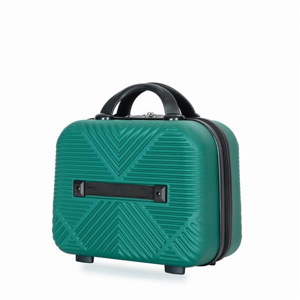 2Piece Luggage Sets ABS Lightweight Suitcase , Spinner Wheels,  (20/14) DARK GREEN