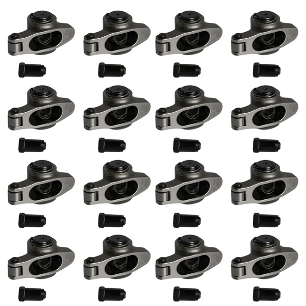 1.6 Ratio 7/16" Full Roller Rocker Arms Kit for Chevy SBC 350 No Self-Aligning Stainless Steel Standard