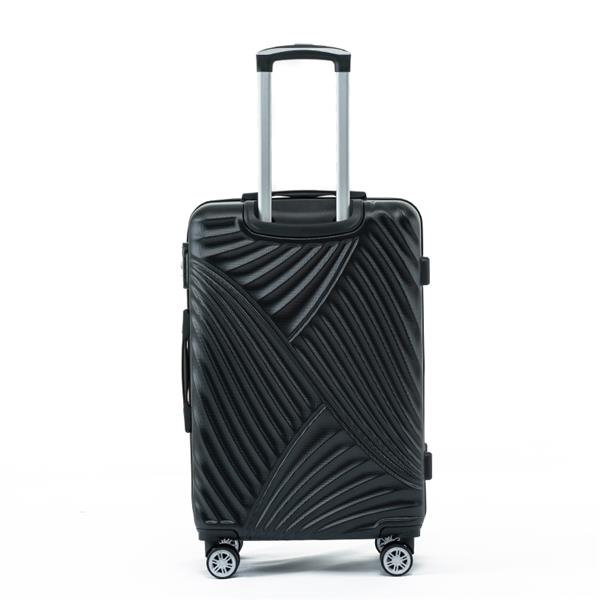 Three piece hard shell soft edge luggage with rotating wheels, 360 degree rotating four-wheel luggage, lightweight, suitable for travel luggage and suitcases. 3-Piece Suitcase Set 20/24/28 Inch