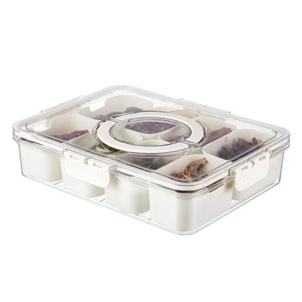 1pc food grade food preservation box, refrigerator storage box, leak proof portable sealed storage box, used for meat, fruits and vegetables, kitchen storage box and storage, kitchen accessories