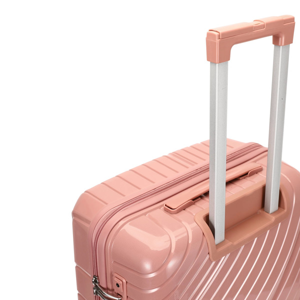 FCH five-piece suitcase 20-24-28 inch trolley case + two-piece handbag PP trolley case 20in 24in 28in PP material iron trolley full color rose gold