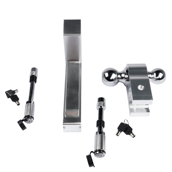 拖车挂接装置-银色 NEW 12500lbs Adjustable Trailer Hitch Aluminium 2-5/16" ball 12,500 LBS-9