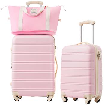 Hardshell Luggage Sets 2Pcs + Bag Spinner Suitcase with TSA Lock Lightweight 20\\" + 24\\"