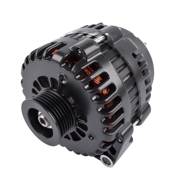 AD244 Style 220A Alternator Serpentine Black for GM LS Based Trucks Vans & SUV Applications 1999-2006 ES1024BK