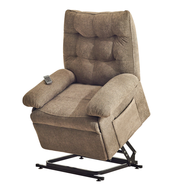 Relaxsessel Elektrisch mit 3 Motoren,Fernsehsessel mit Liegefunktion,Sessel mit Aufstehhilfe für Senior，Seniorensessel mit Fernsteuerung,TV Sessel Wohnzimmer,relaxliege,Recliner Chair (Braun)