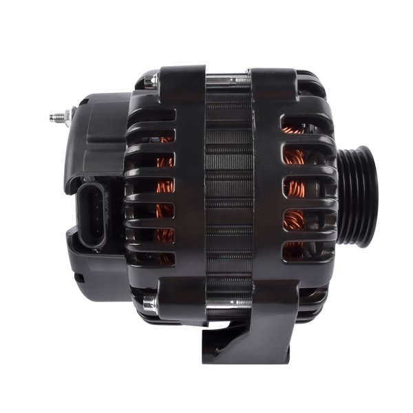 AD244 Style 220A Alternator Serpentine Black for GM LS Based Trucks Vans & SUV Applications 1999-2006 ES1024BK