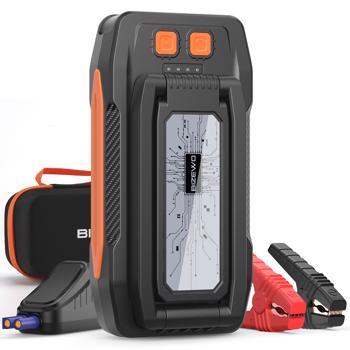 BIZEWO Jump Starter Battery Pack,  4000A Peak Car Battery Jump Starter Portable for Up to 8.0L Gas or 6.5L Diesel Engines, 12V Car Jump Starter Battery Booster with Foldable LED Light