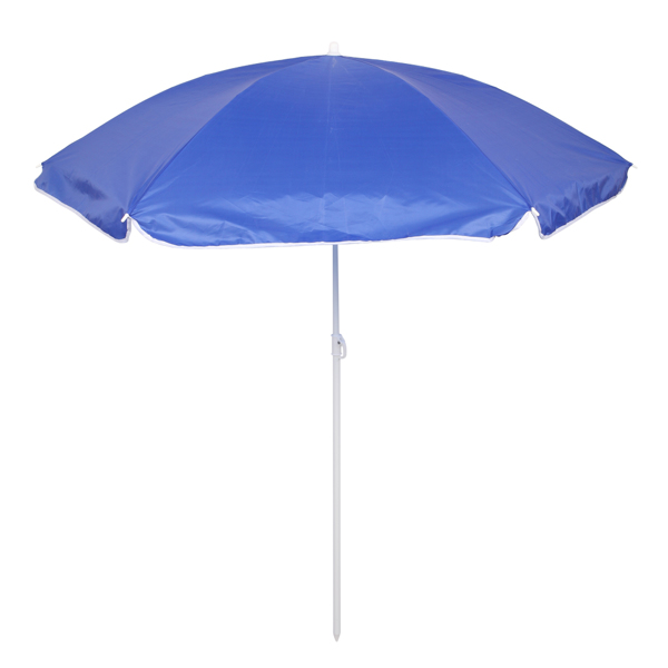 Portable Outdoor 2-Seat Folding Chair with Removable Sun Umbrella Blue