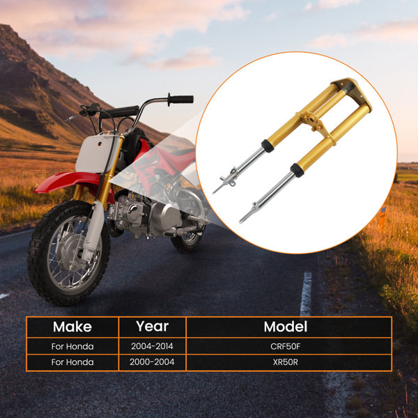 1PC Front Shock Fork Assembly for Honda XR50 CRF50 50cc 70cc 90cc 110cc Sales C33371870