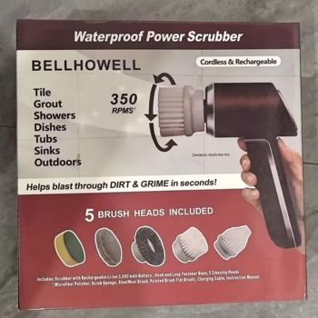 Handheld Cordless Rechargeable Spinning Power Scrubber \\"As Seen on TV\\"