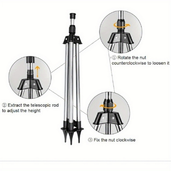 2PCS height adjustable 25in-37in rotating triangular nozzle, 360 degree automatic rotating irrigation nozzle,lawns, irrigation nozzle+internal thread quick connector