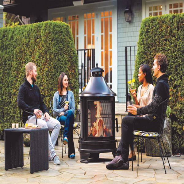 Garden Metal Outdoor heating furnace for backyard 2 in 1 Fire Pit for Outdoor 