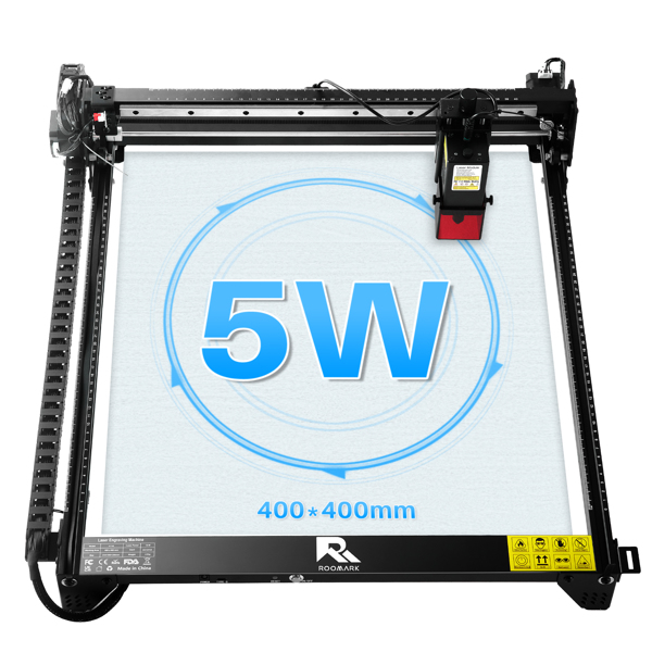 Lasergraviermaschine, Ausgangsleistung, Laserschneidemaschine, Gravieren von Holz und Metall, maximale Arbeitsgröße, Laserschneider und Graviermaschine (5 W)