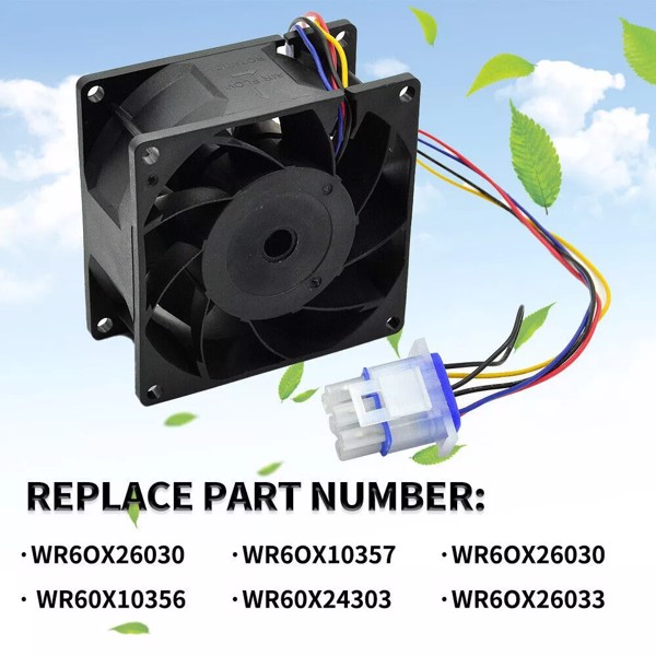 Upgrade For GE Refrigerator Evaporator Fan Motor WR60X26866 WR49X25197 239D1412