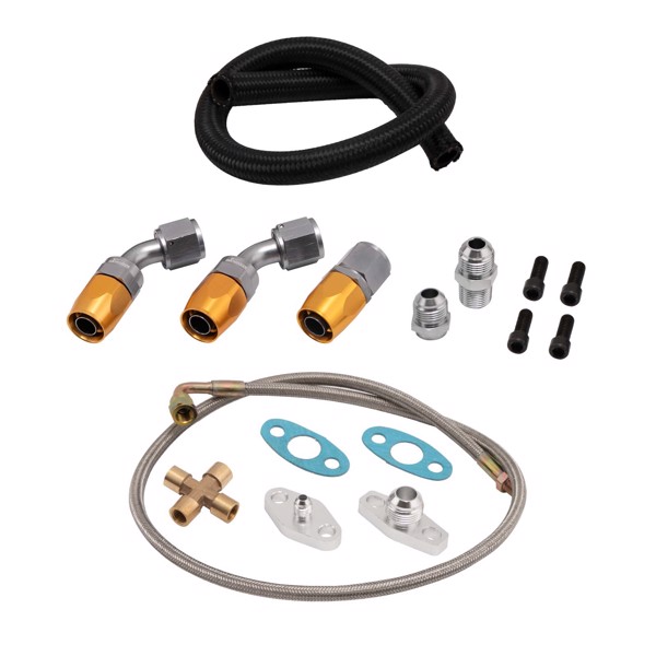 Turbo Oil Feed & Return Line Kit for Ford Falcon BA BF XR6 FG FGX GT30 GT3582