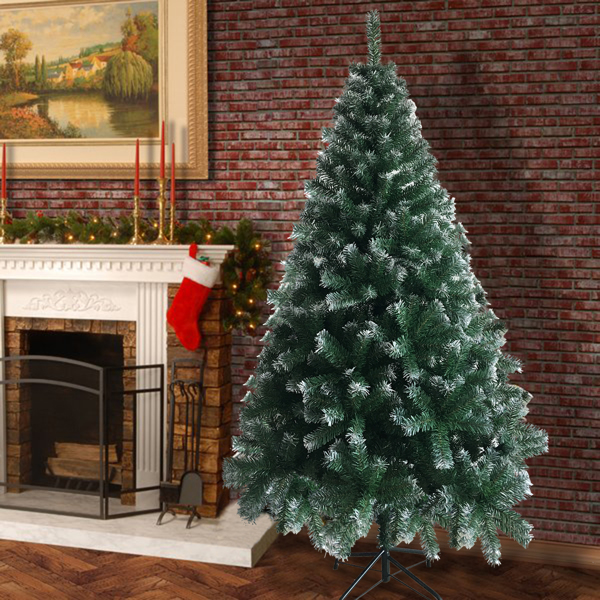 6FT Iron Leg White PVC 812 Branches Christmas Tree