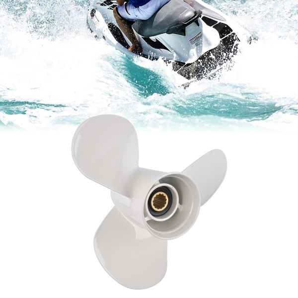 11 3/8 X 12-G Marine Boat Motor Aluminium Propeller 2-Stroke 3 Blades for Yamaha 40HP 50HP F30B Outboard 13 Splines