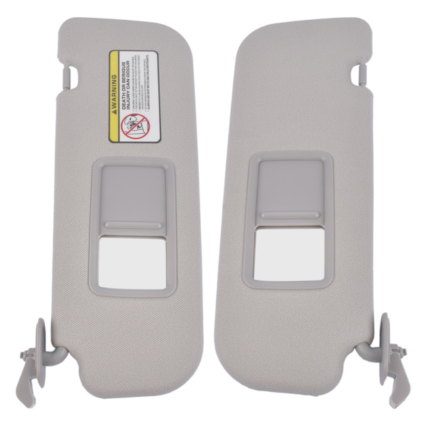 Set of 2 Sun Visor Left and Right Side Gray for Hyundai Veloster 1.6L l4 2012-2015