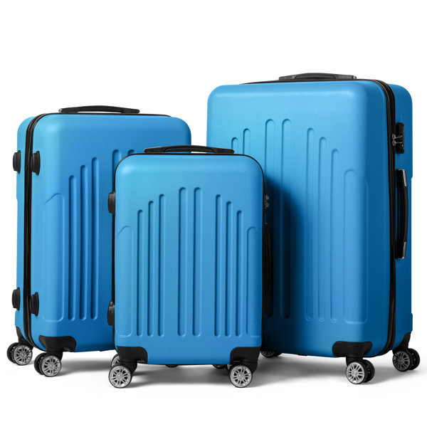 FCH Curved Vertical Stripe 3-in-1 Trolley Case - Royal Blue