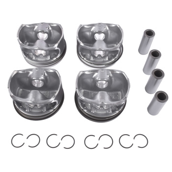 4Pcs Pistons Set for Mercedes C200 C250 C300 C350e E200 E300 GLC300 SLC300 2014-2019 2.0L 2740300417 2740300117