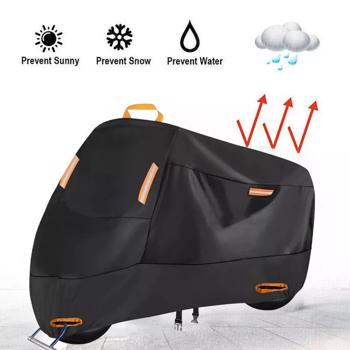 Waterproof Heavy Duty 2XL Motorcycle Cover For Winter Outside Storage Snow Rain