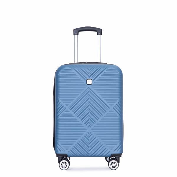 2Piece Luggage Sets ABS Lightweight Suitcase , Spinner Wheels,  (20/14) BLUE