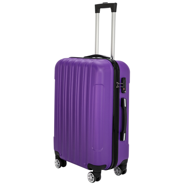 3-in-1 Multifunctional Large Capacity Traveling Storage Suitcase Luggage Set Purple