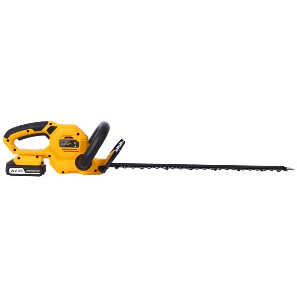 20V Cordless Hedge Trimmer, 22 Inch Steel Blade, Reduced Vibration, Battery and Charger Included