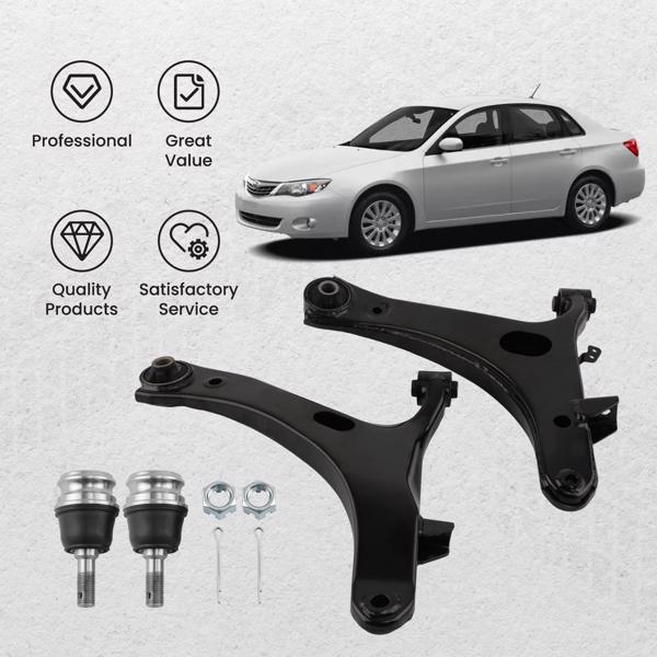 Front Lower Control Arms Kit For 2008-2011 Subaru Impreza 2003-08 Legacy Outback