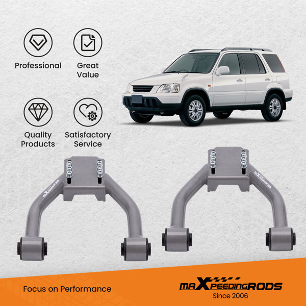 Adjustable Front Upper Camber Control Arms for Honda CRV CR-V 1997-2001 RD1-RD3
