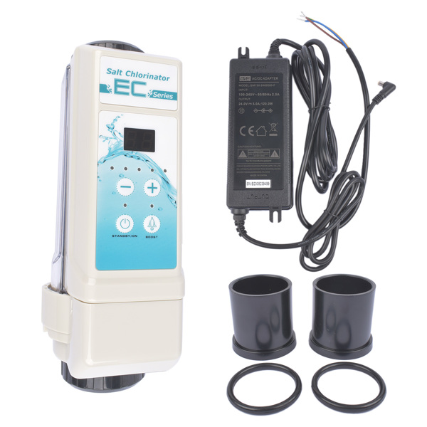 Complete Salt Water Pool Chlorine Generator System 12G/H 16,000 gals Chlorinator