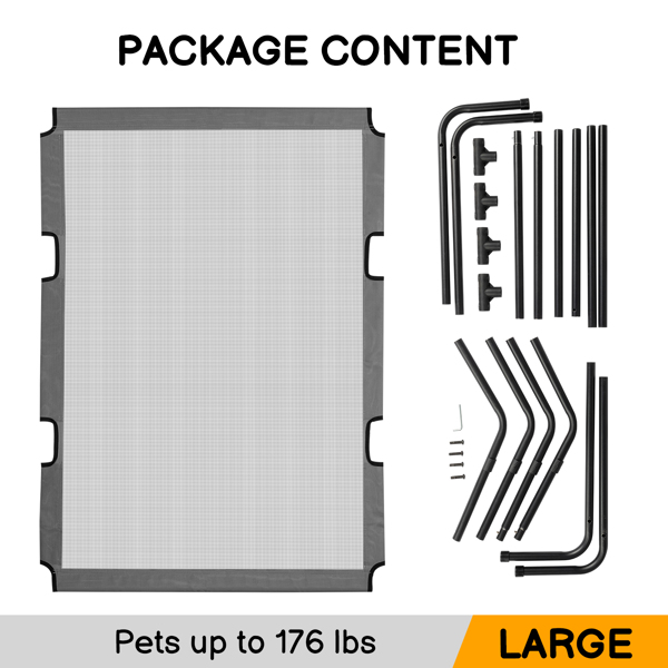 60"D x 37"W x 9"H  Dog Bed