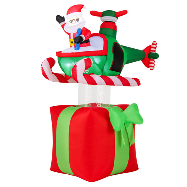 6 Feet Christmas Inflatables Airplane with Built-In Blower