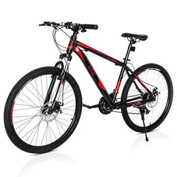 CamPingSurvivals 26 Inch 21 Speed ​​Explorer Red Black Mountain Bike