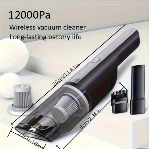 Wired Silver Car vacuum cleaner car with strong suction handheld vacuum cleaner small mini rechargeable home vacuum cleaner